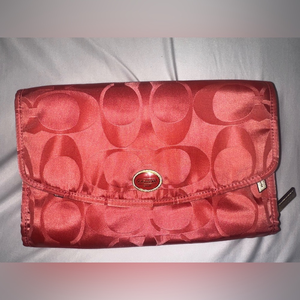Coach pink travel bag